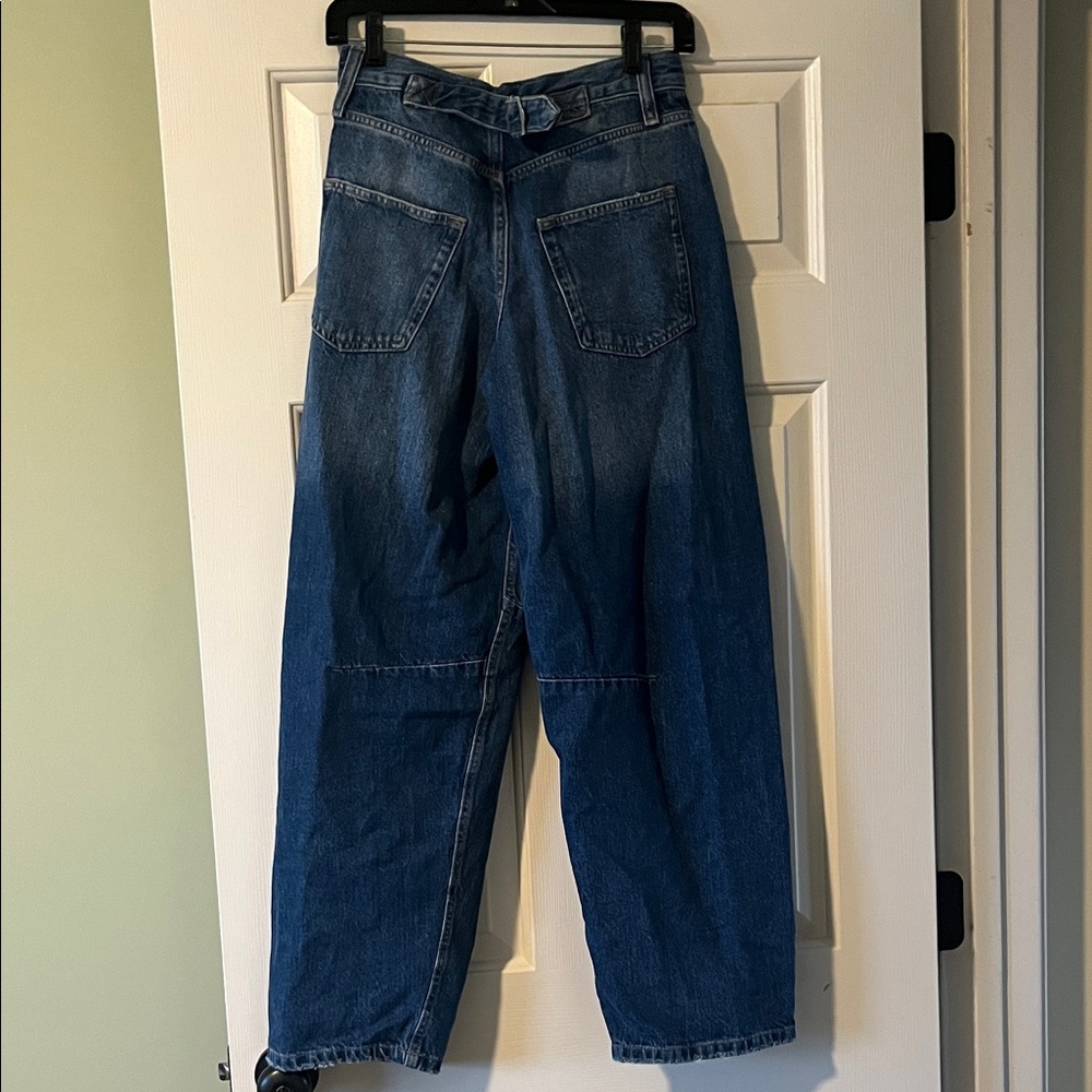 BDG Two-Tone Dark Blue Relaxed Jeans - Picture 3 of 3